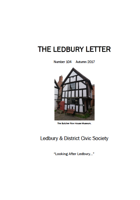 The front cover of the Spring 2016 edition of The Ledbury Letter