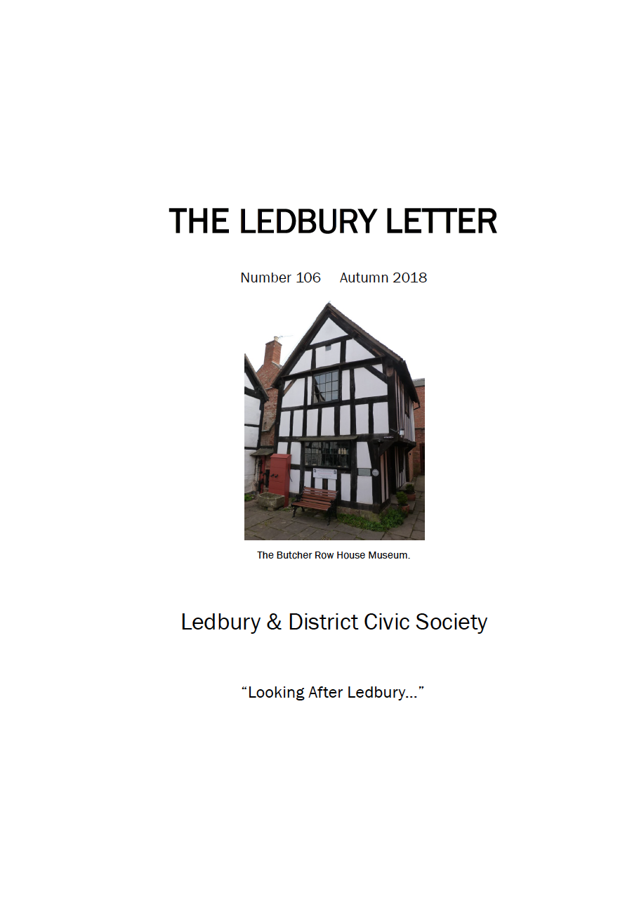 The front cover of theAutumn 2018 edition of The Ledbury Letter